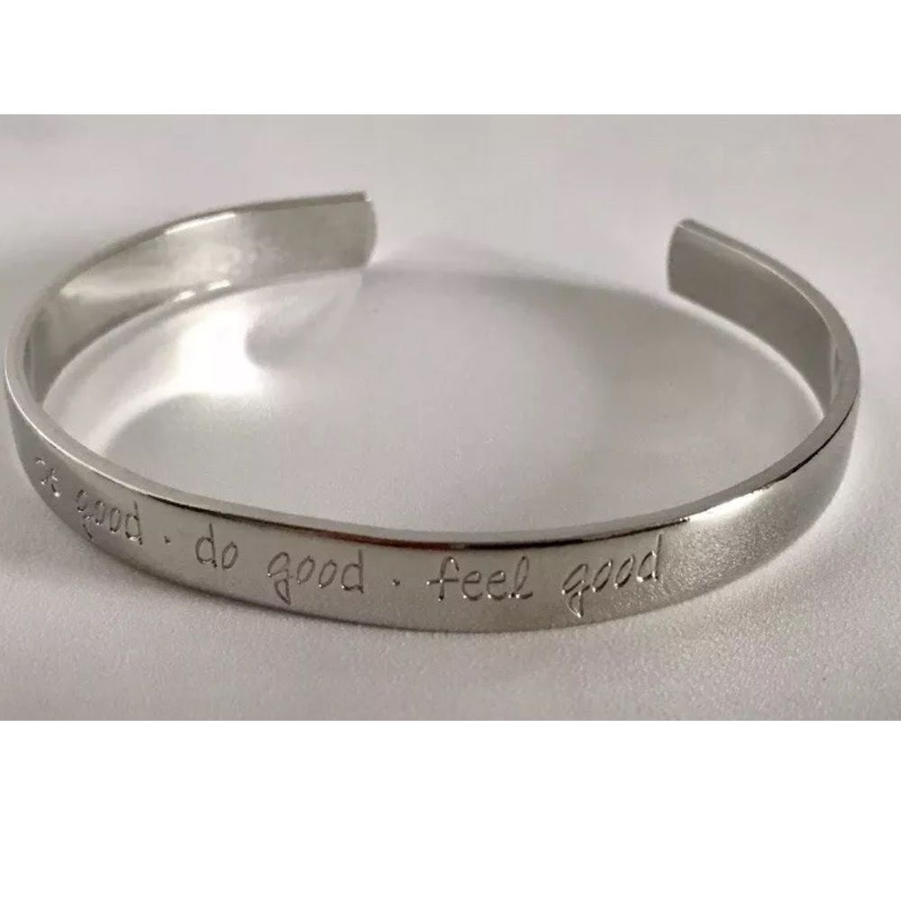 Samantha Faye Inspiration Cuff Bracelet “Do Good Be Good Feel Good”